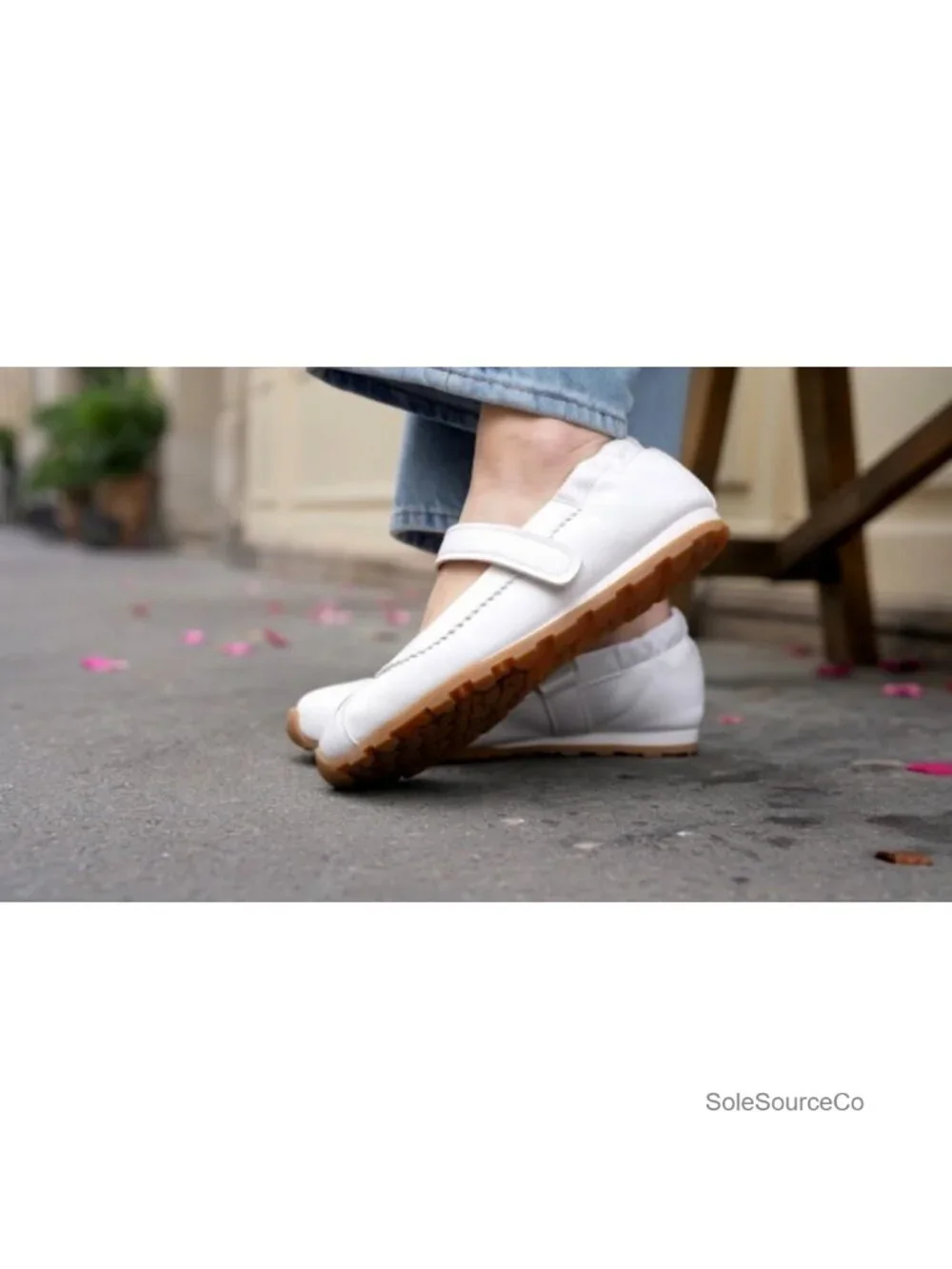 Mary Jane Ballet Sneakers Women Flat Dressy Casual Walking Shoes Adjustable